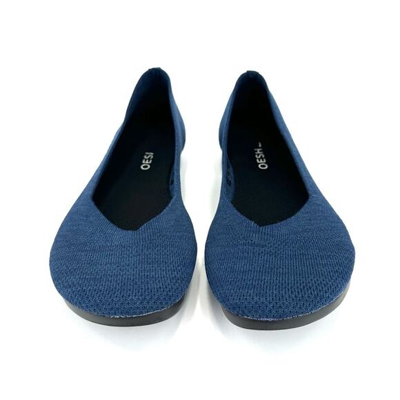 OESH The Dream Women Blue Flats Size 7 Stretch 3D Knit Breathable Flexible Light - Picture 9 of 14